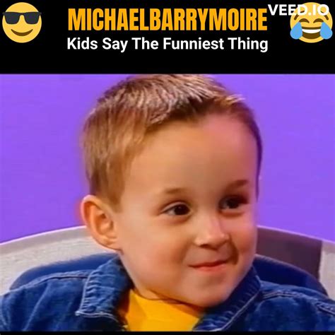 Just Love the Innocence of Kids, British Comedian Michael Barrymore Show Kids Say the Funniest ...