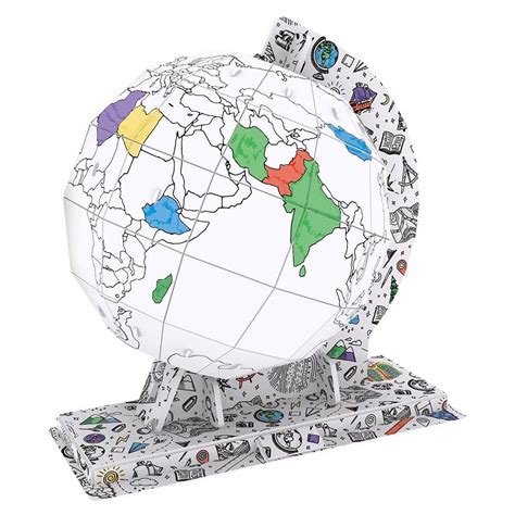 World Map 3D Puzzle Book With Colouring In in 2020 | Puzzle books, Gifts for kids, Colored pens