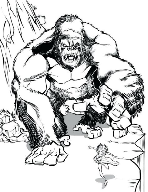 King Kong Coloring Pages at GetColorings.com | Free printable colorings ...