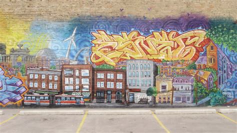 Parkdale Mural, Toronto | A mural of the neighbourhood, near… | Flickr