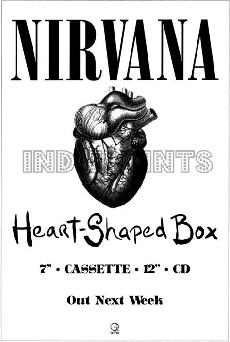 Items similar to Nirvana Heart Shaped Box Poster on Etsy