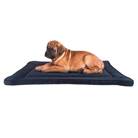 Waterproof Dog Crate Pad- 34” x 21” Water Repelling Kennel Bed by PETMAKER (Navy) - Walmart.com ...