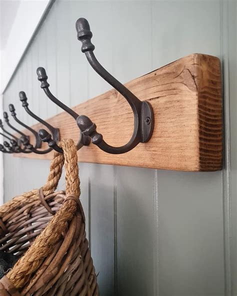 Oak Coat Rack Mounted at Michael Gullickson blog