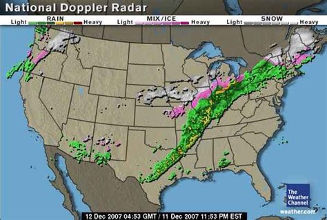 Climate Change: The Next Generation: Doppler Radar Map, U.S., December ...