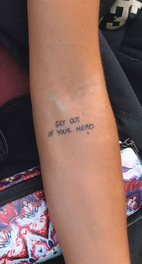 40 Tattoo Ideas with Meaning : Get Out Of Your Head I Take You ...