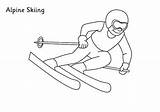 Skiing Coloring Pages For Kids  Tripafethna sketch template