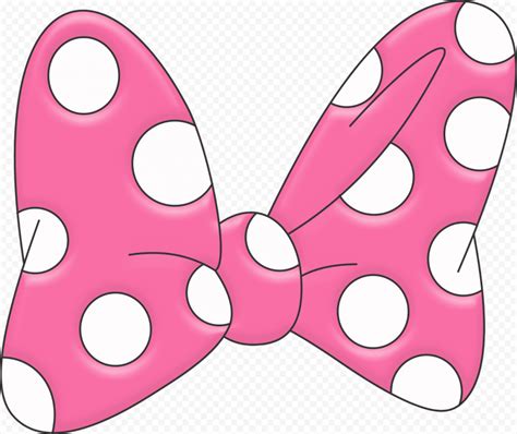 HD Minnie Mouse Pink Ribbon Bow Tie PNG in 2023 | Minnie mouse pictures ...