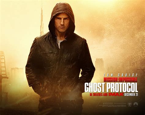 HD wallpaper: Tom Cruise in Mission Impossible 4, ghost protocol poster ...