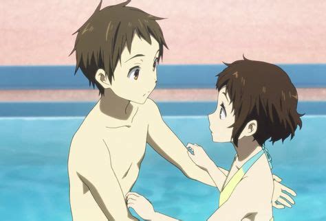 Fukube Satoshi & Ibara Mayaka, in swimming pool | Hyouka, Anime, Kyoto animation