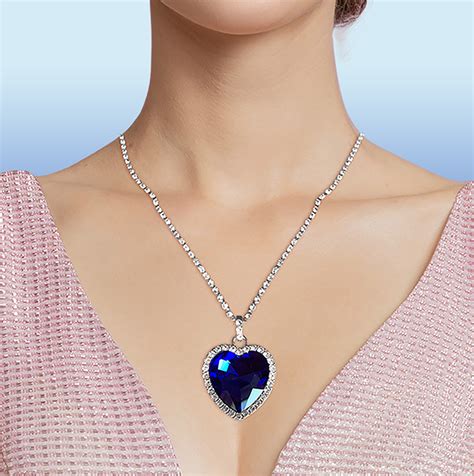 Titanic Necklace Replica Heart of The Ocean - Home Shopping Network