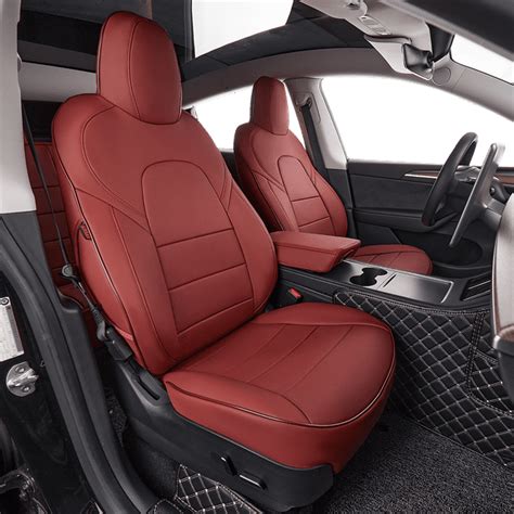 EKR Custom Fit Cybertruck Car Seat Covers for Tesla Cybertruck 2024 - Full Set Leatherette ...