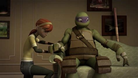 Donnie and April | Tmnt, Teenage mutant ninja turtles, Tmnt 2012