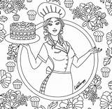 Chef Cook Cake coloring Page  Love Pages Coloring Books sketch template