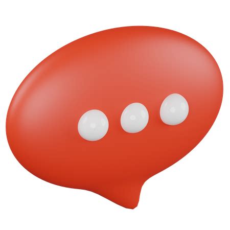 Chat Bubble Emoji 3D Icon download in PNG, OBJ or Blend format