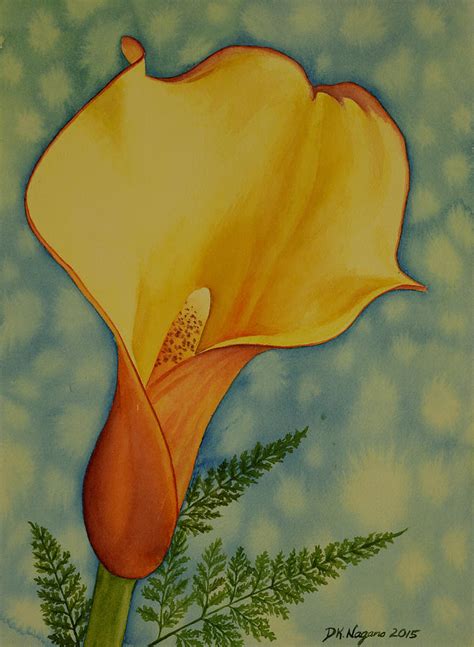 Calla Lily Painting by DK Nagano - Fine Art America