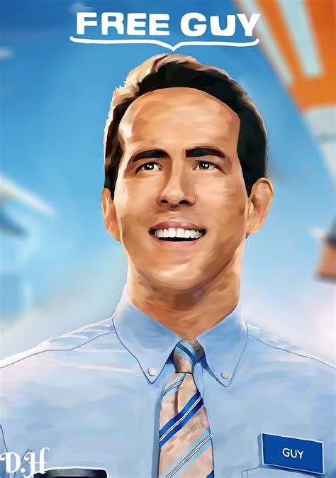 ArtStation - Free Guy - Ryan reynolds Fanart