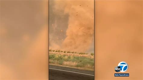 Video captures terrifying moments as rare California tornado whips ...