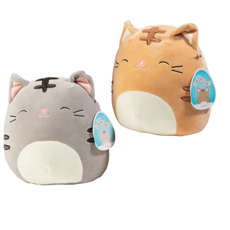 Buy Squishmallow 8" Cat Assorted Single Plush - Receive 1 of 2 Pictured Styles - Cute and Soft ...