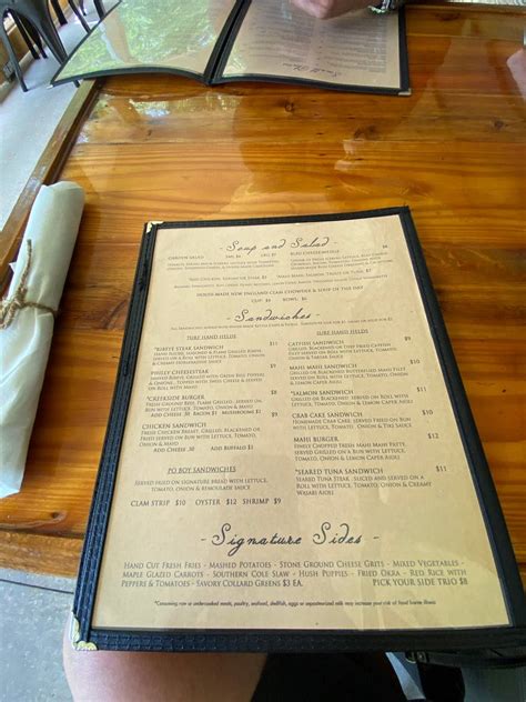 Menu at Creekside Oyster House and Grill restaurant, Sylva, 219 W Main St