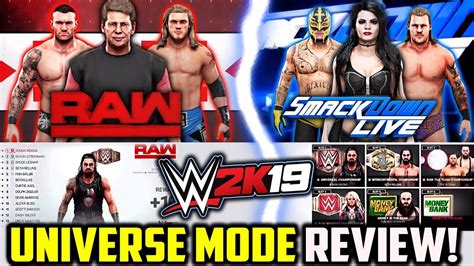 WWE 2K19 Universe Mode REVIEW! *NEW FEATURES!* - YouTube