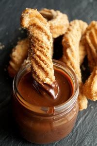 Churros with warm chocolate sauce – BakedByH