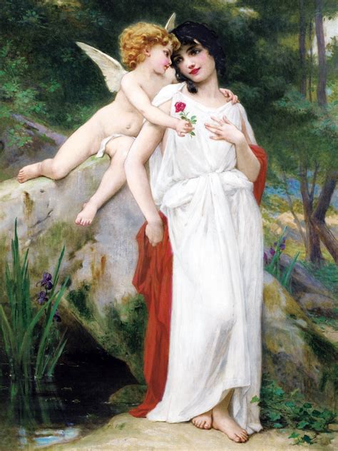 FIRST LOVE by Guillaume Seignac girl woman angel Cupid Amur child ...