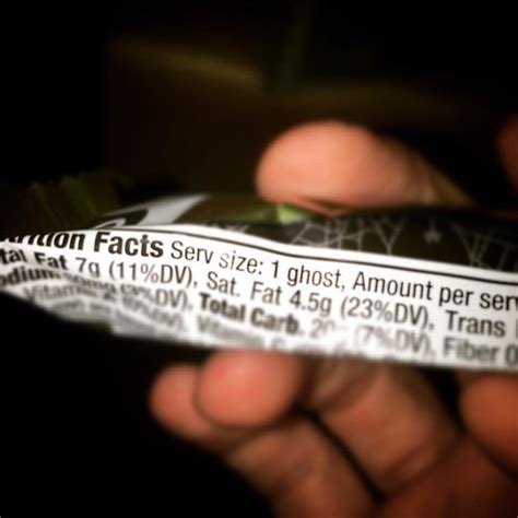 Best nutrition facts ever. Well, serving size anyway. Nice… | Flickr
