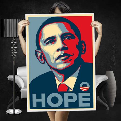 Barack Obama Hope Poster - WEHUSTLE | MENSWEAR, WOMENSWEAR, HATS, MIXTAPES & MORE