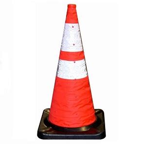 Collapsible Traffic Cones - 28" Collapsible Cone 5 Pack-trafficsafetywarehouse.com