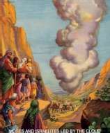 Moses And Israelites Led By The Cloud – Vintage Bible Illustrations