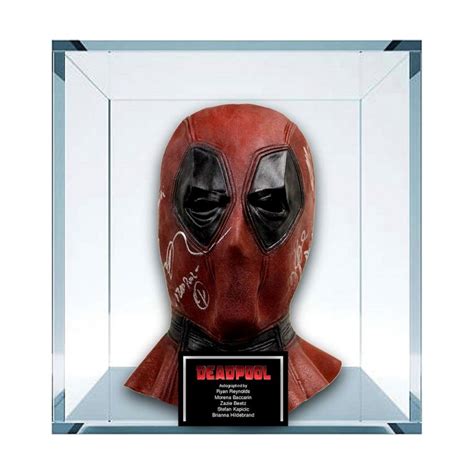 Marvel Deadpool Signed Replica Mask - GeekAlerts