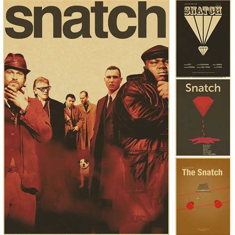 Snatch Vintage Movie Poster Wall Paper Home Decor Cudros Art Painting Mix Order-in Wall Stickers ...