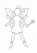 Easy Fairy coloring Page  Download Print Or Color Online For Free sketch template