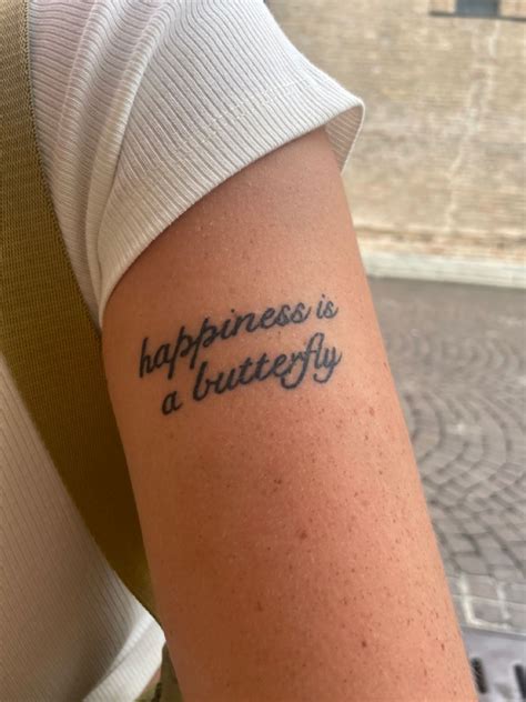 lana del rey happiness is a butterfly tattoo Subtle Tattoos, Dainty Tattoos, Simplistic Tattoos ...