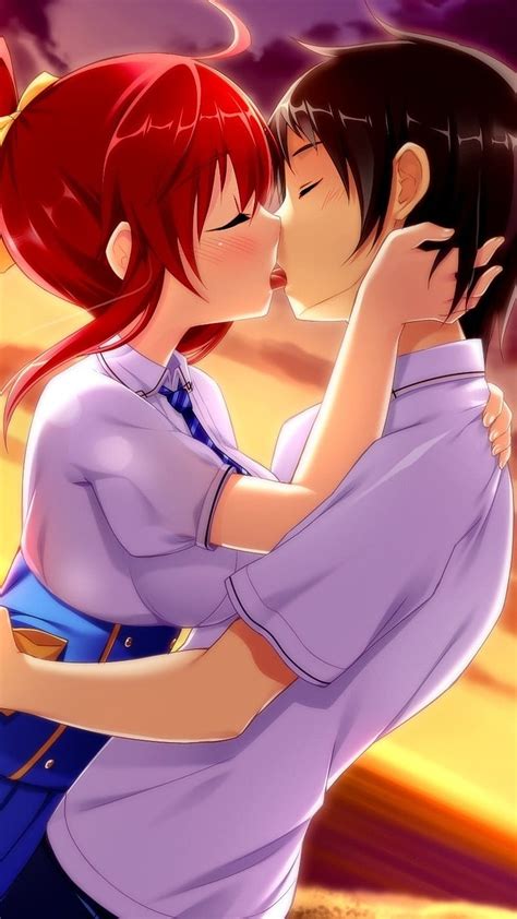 Boy And Girl Kiss Love, anime, kiss, boy and girl, HD phone wallpaper | Peakpx