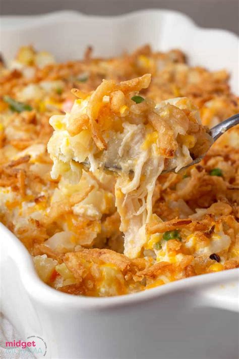 Cheesy Chicken and Potato Casserole with Veggies Recipe