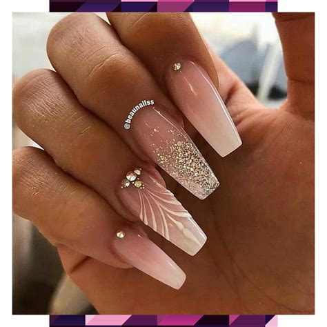 Pin by Renske Polman on Nails! | Pointy nails, Bling nails, Rhinestone nails