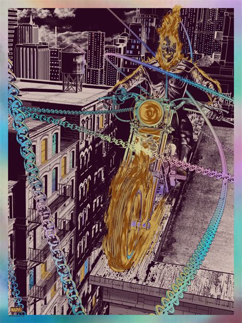 INSIDE THE ROCK POSTER FRAME BLOG: Chris Skinner Ghost Rider Poster Release From Grey Matter Art