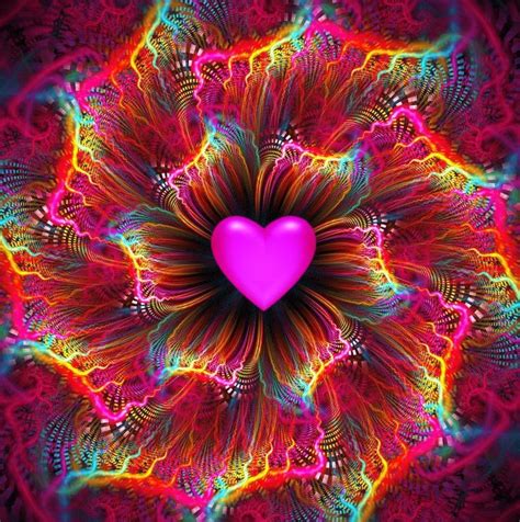 Hearts And Love | Fractal design, Fractal art, Fractals