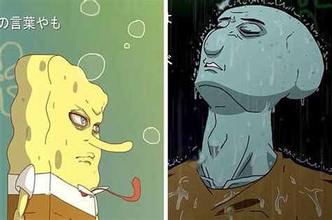 Someone Made "Spongebob Squarepants" Into Anime And Honestly It's Better