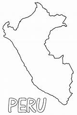 Peru Map Outline Coloring Page  Free Printable Pages For Kids sketch template