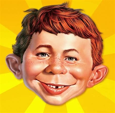 Mad Magazine cover character, Alfred E. Newman. | Mad magazine, The ...