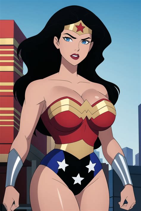 Wonder Woman / Justice League Unlimited style (3) by SuperHeroineAI on DeviantArt