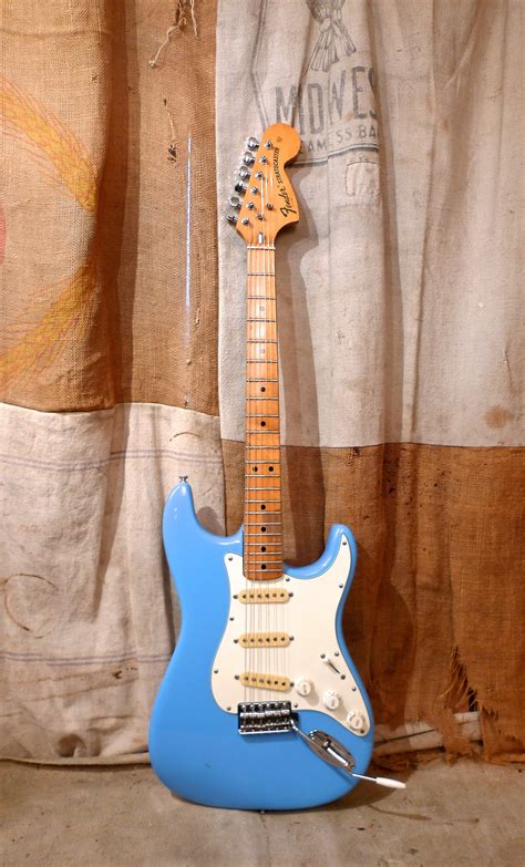 1972 Fender Stratocaster Daphne Blue - Refin | Telecaster guitar, Fender guitars, Cool electric ...