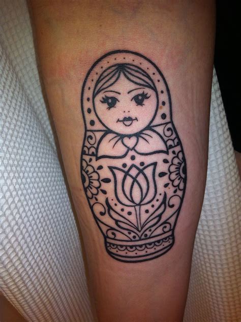 Matryoshka lady tattoo | Doll tattoo, Russian doll tattoo, Matryoshka ...