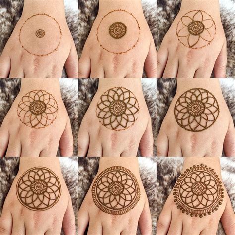 How To Draw Mehndi Designs On Hand Step By Step For Beginners - Design Talk