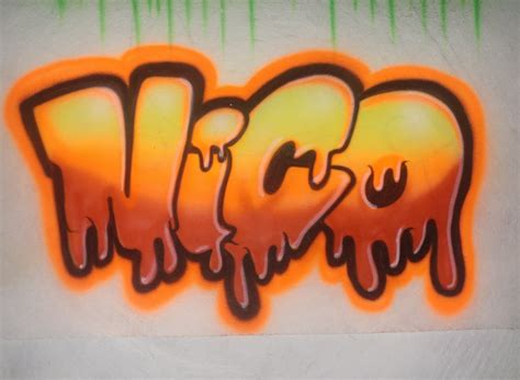 Airbrushed Drip Graffiti Name T-shirt Airbrushed Graffiti - Etsy