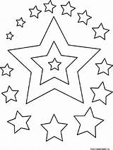 Star coloring pages sketch template