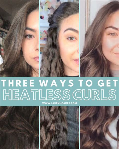 Heatless Curls: The Best 3 Techniques to Try | Lauryncakes in 2021 | Heatless curls, Heatless ...