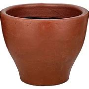 Blue Orange Pottery Medium Clay Campana Planter - Red - Shop Pots & Planters at H-E-B